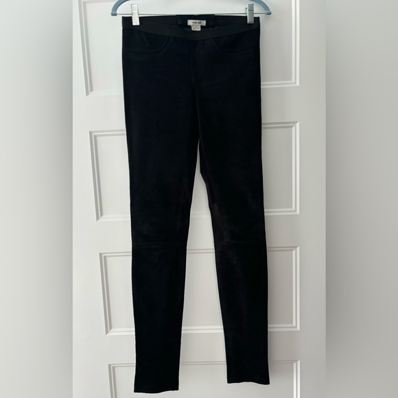 Helmut Lang Leather Motorcycle Leggings Size 4